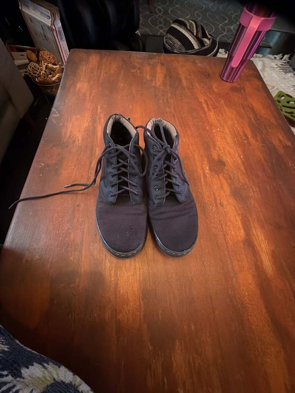Dr. Martens Bonny Canvas Chukka Boots Black Size US Men 8 / US Women 9